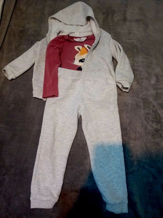 Set trening +bluza fetițe 3/4 ani