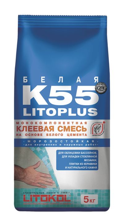 Белый клей - Клей для стеклянной, керамической и каменной мозаики.