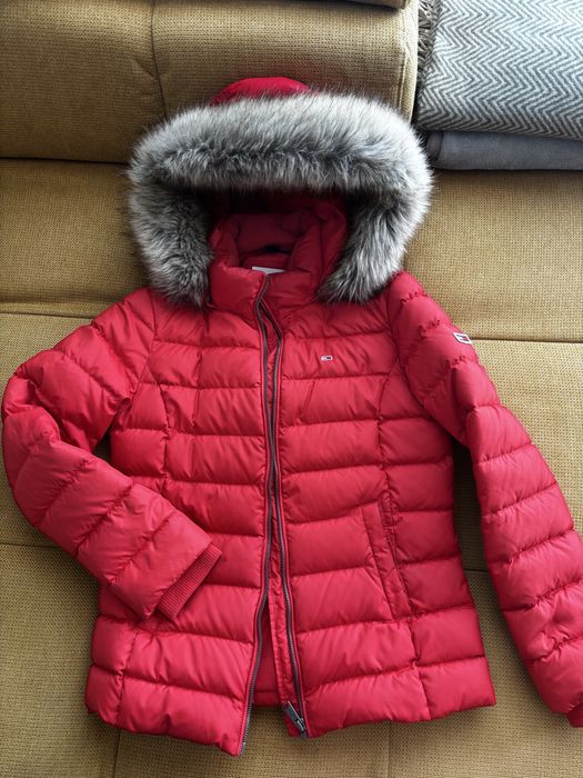 Зимно яке Tommy Jeans червено размер М