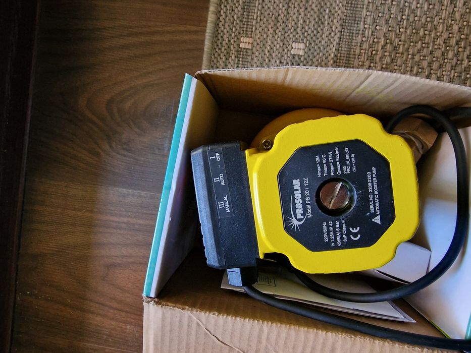 Vand Pompa ridicare presiune Pro Solar 20/12Z,putere 275 W