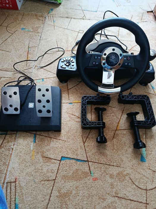 Volan gaming MYRIA MG7419 (PS3/PS4/PC/XBOX ONE/S) garantie prelungita 2 ani, folosit o dată
