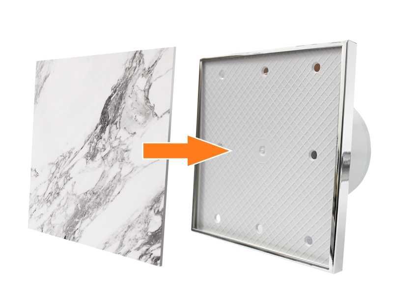 Вентилатор за баня MMotors с място за плочка ултра тих икономичен 5.5W