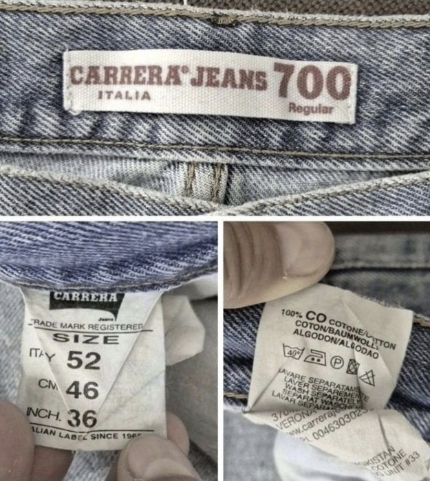 Blugi bărbați, Carrera Jeans, model 700 Regular, Italia - 52 (Fit 50)