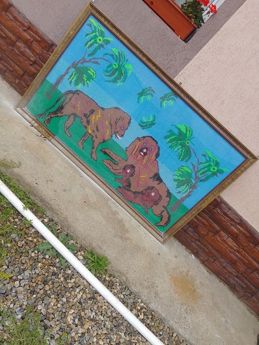 Tablou cusut de mana