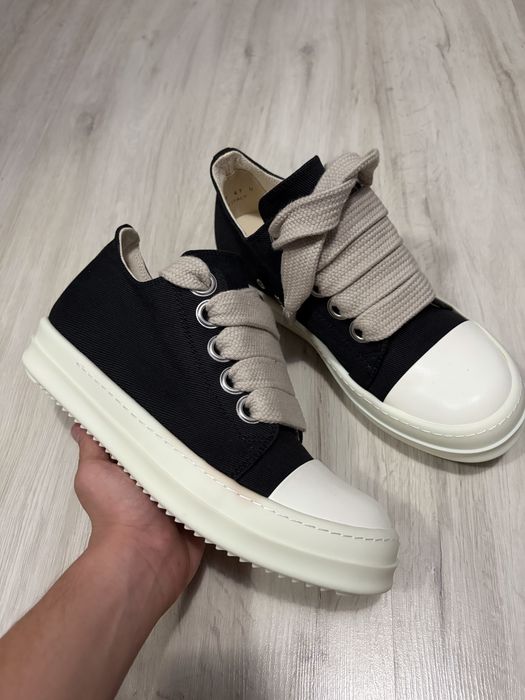 Rick Owens Ramones low jumbo laces