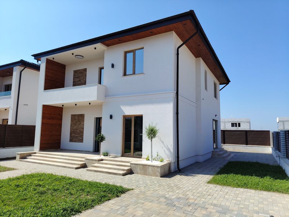 Vila Dobroiesti 5camere, 3 bai, cartier rezidențial, strada Asfaltata