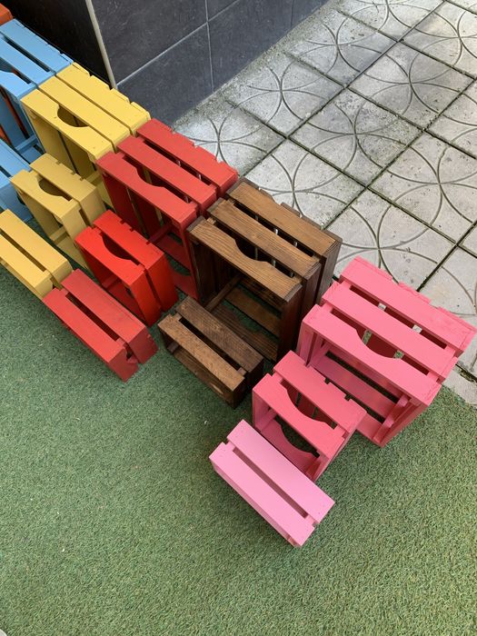 Декоративни дървени щайги