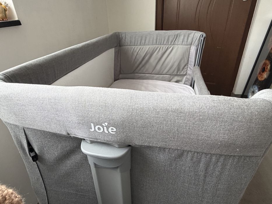 Бебешка кошара Joie - Next to me, Roomie, Gray Flannel