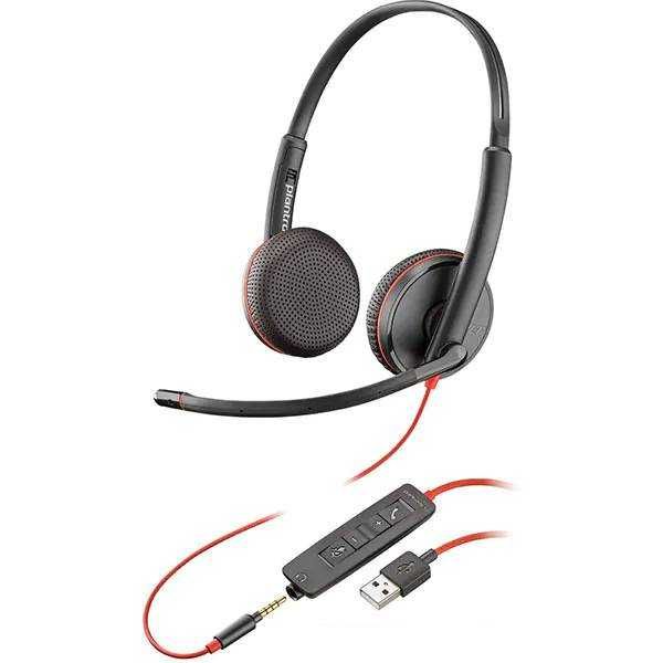 Casti Plantronics Blackwire C3225 USB-A, Jack 3.5mm Binaural Sigilat