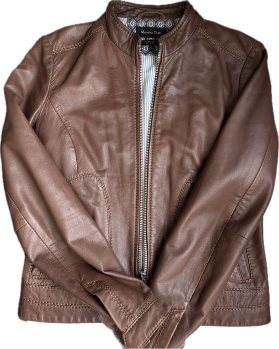 Massimo Dutti кожено яке 36 (S)