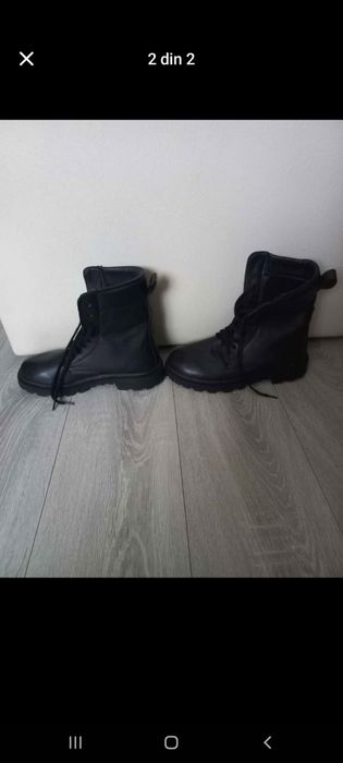 Bocanci militari din piele