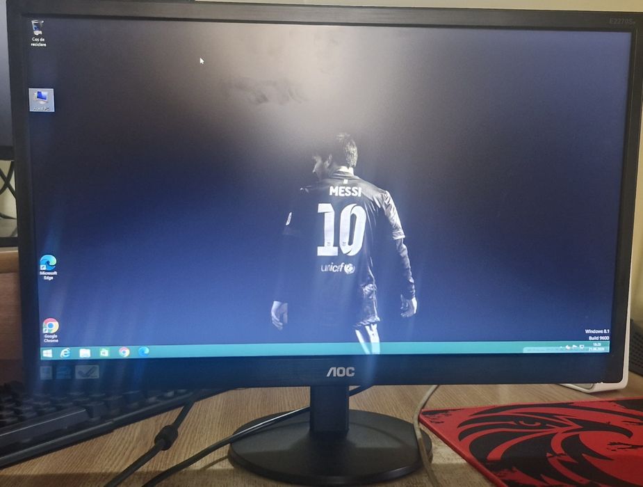 PC Desktop+ Monitor AOC 22"+Tasratură
