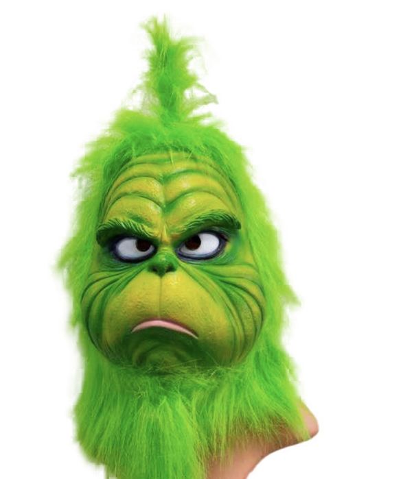 Маска латексная карнавальная Гринч
