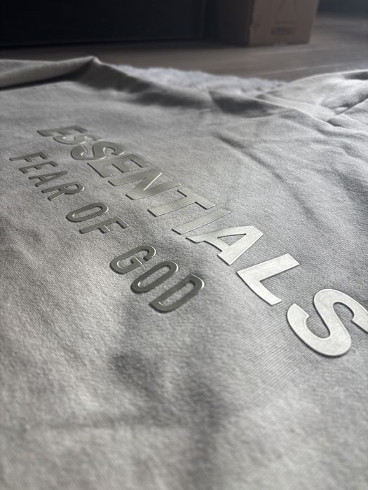 Essentials SP25 худи Heather Stone