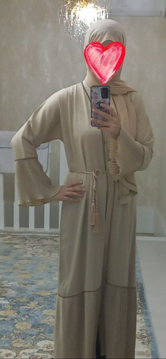 Дубай абая,  хаммаси енги шарфи билан