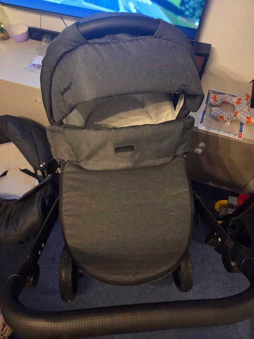 Carucior 3 in 1 Storm Black - Krausman - Testat ADAC