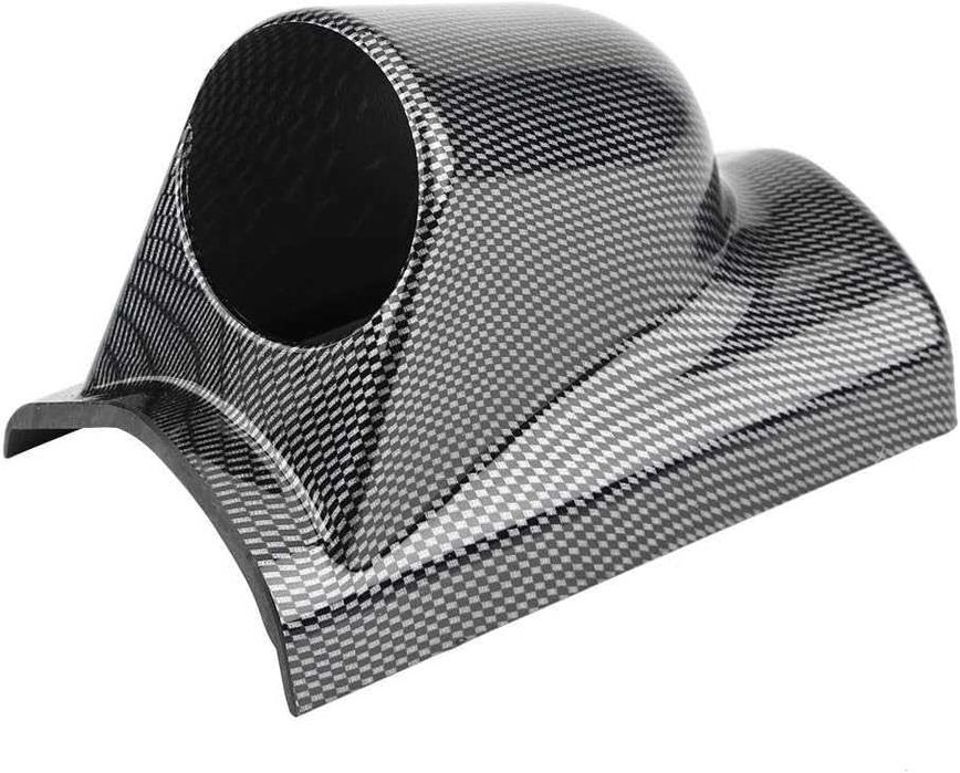 Единична стойка за колонка на измервателен уред 52мм - Карбон.