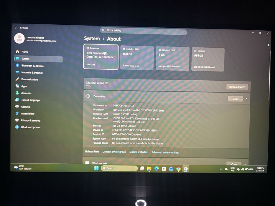 URGENT: Laptop Gaming Lenovo LOQ ca NOU - i7, 1TB, RTX, Garanție