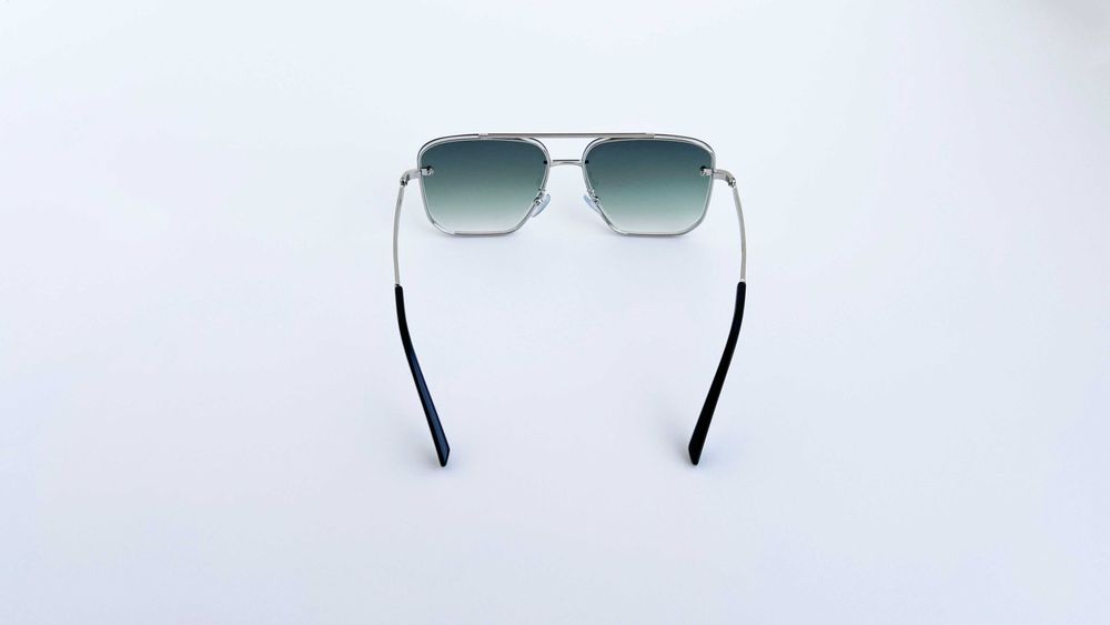 Ochelari de soare Dita Mach Six Style - Rama argintie Lentile verzi