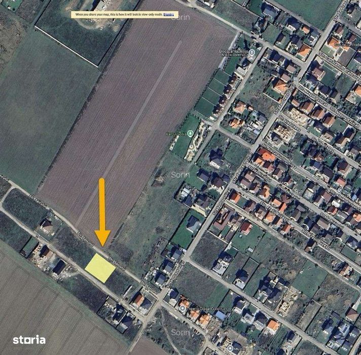 De vânzare teren în Cristian, Brașov – 1.275 mp, panorama spre Bucegi