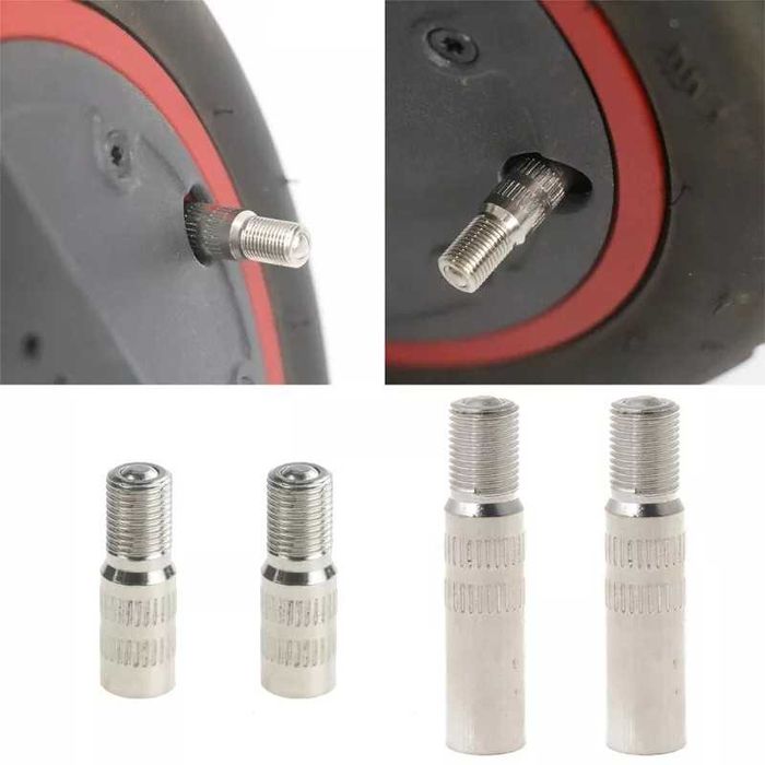 Вентили за безкамерни гуми и удължители за помпане на Ел. скутери