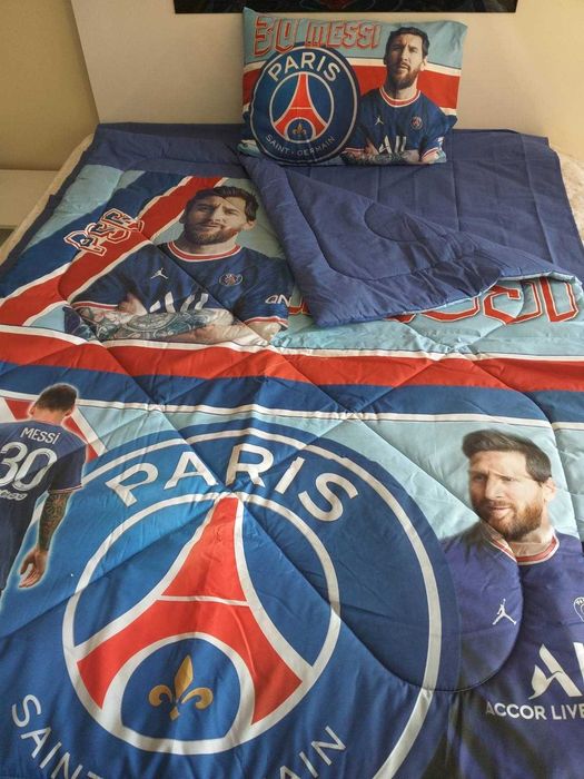 ПСЖ Меси - Спални комплекти със завивка или плик/Хавлии/Възглавнички