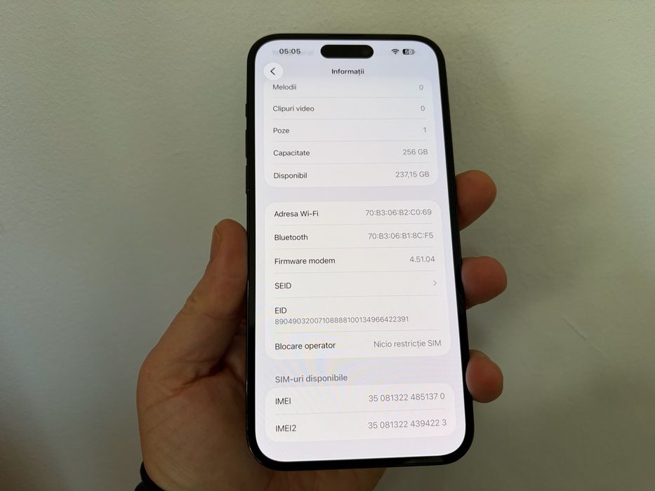 Iphone 14 Pro Max, 256GB, Black Space