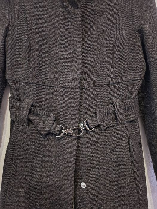 Шоколадово кафяво Benetton вълнено палто