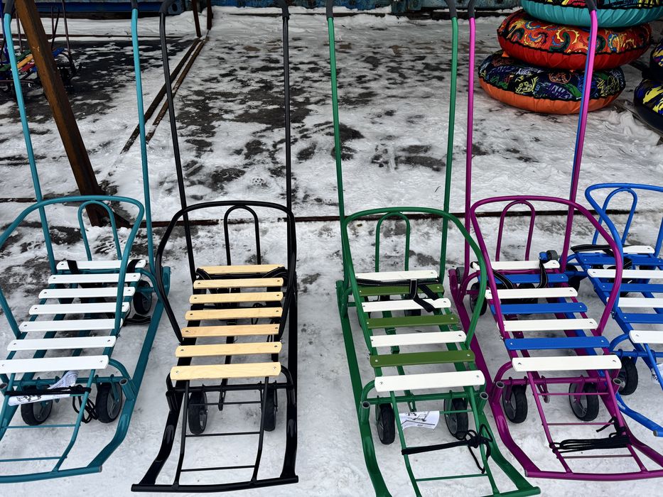 Санки с колесиками