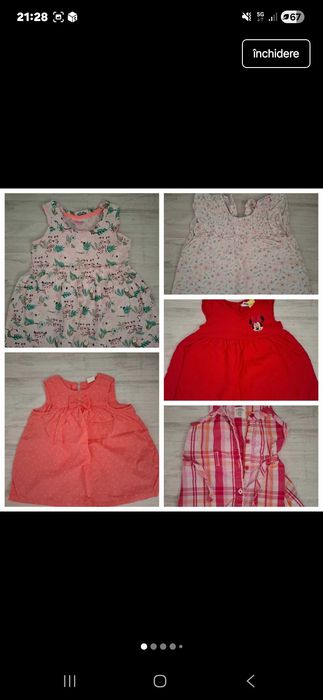 Lot 11 rochițe superbe,mărimea 74/80