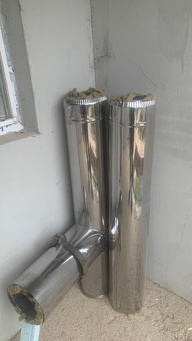 Burlan de inox pentru sobe .