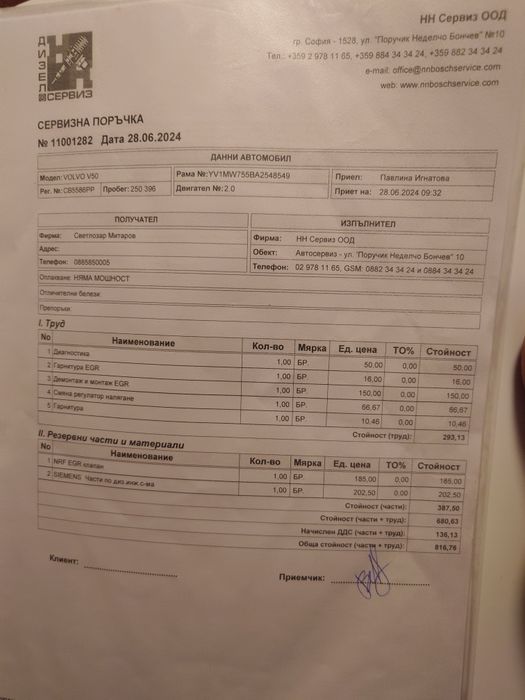 Продавам Волво v 50/2010 г. 2.0 186 к.с. дизел. Автоматик