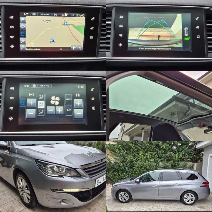Peugeot-308-Pano-Navi-1.6-Hdi-Euro6-Led-120 Cp-Camera-Climatronic-