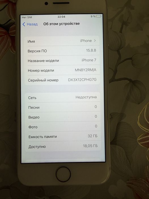 Телефон Iphone 7