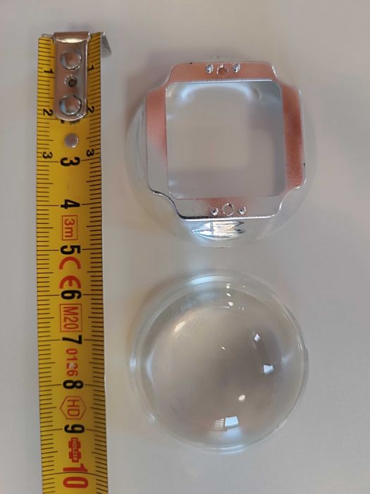 Set 4 lentile din sticlă cu reflector colimator 44mm LED 20W 100W NOI