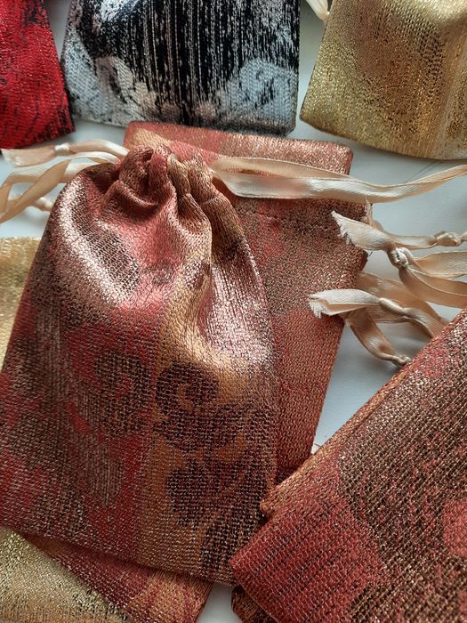 Мешочек парча. Для мелких подарков 10*12