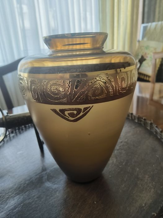 Ваза, богемское стекло.