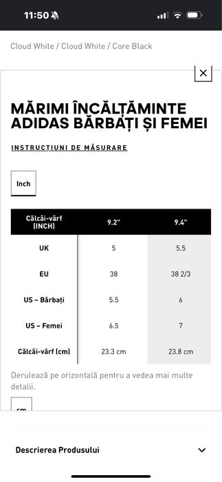 Pantofi Sport Adidas by Stella Mccartney 38 noi