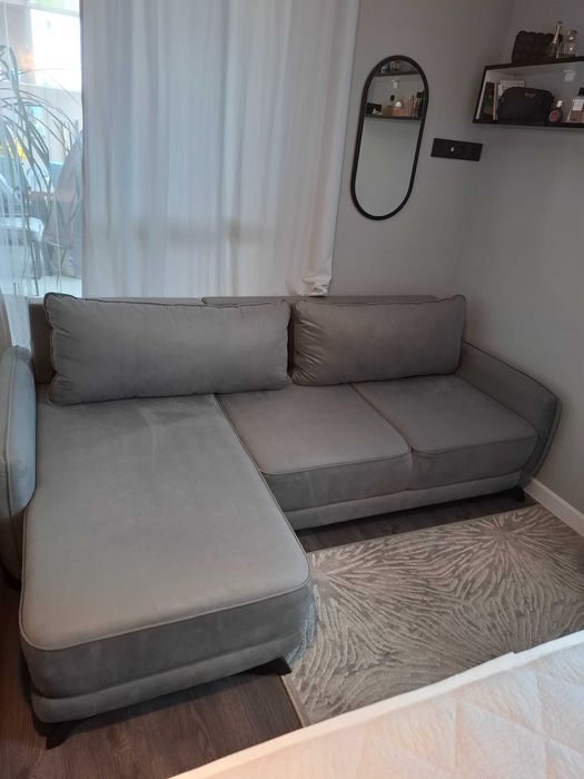 Ъглов диван с ракла и функция "сън". Площ 140/200.