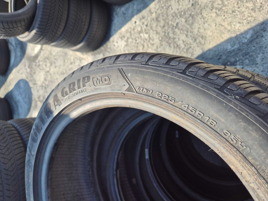 4 Anvelope M+S IARNA - 225/45/18 - GoodYear MO - Stare F BUNA - DOT 2022 !