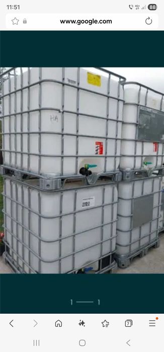 Butoaie plastic 1000 l sh.