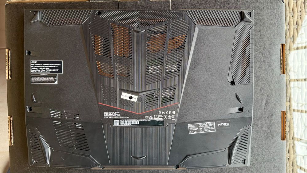 Laptop gaming 15.6” MSI GF65 Thin Model10SDR-675US