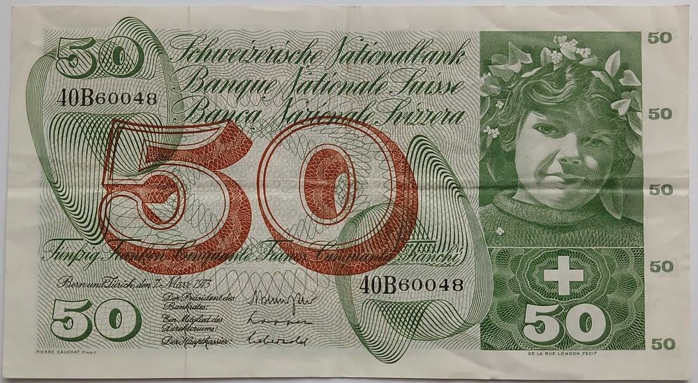 Elvetia, 50 Francs 1973