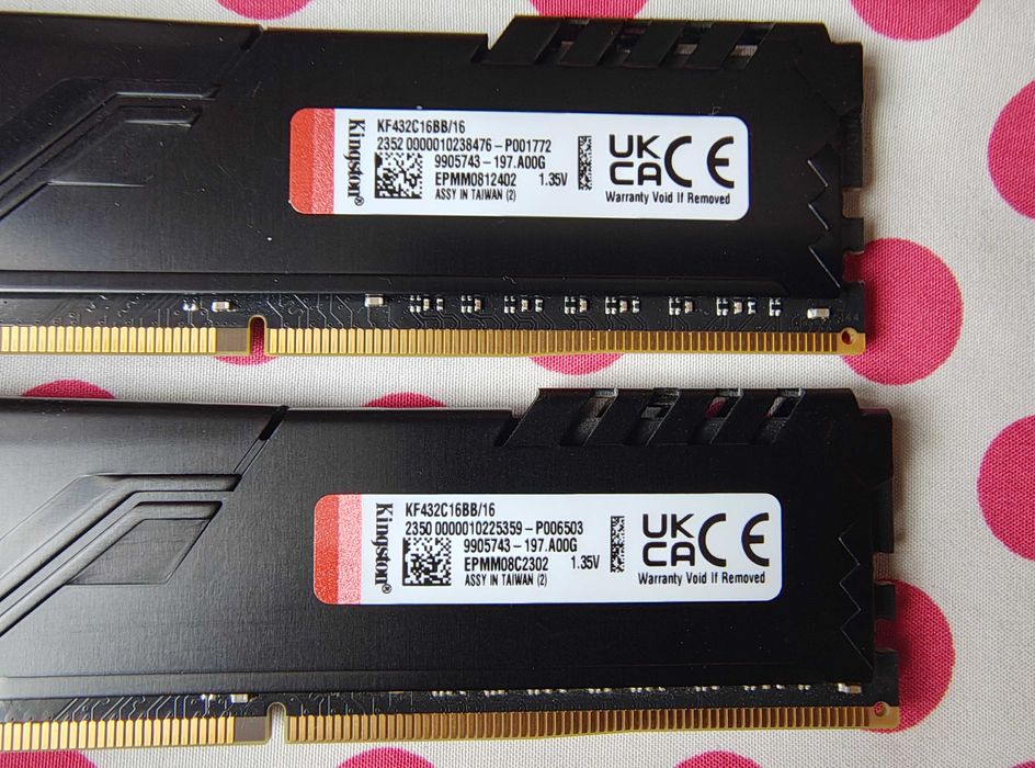 Kit Memorie Ram Fury Beast 32GB DDR4 3200MHz.