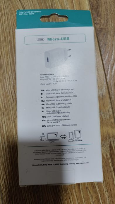 Încărcător smartphone Qualcomm Quiq charge 3.0