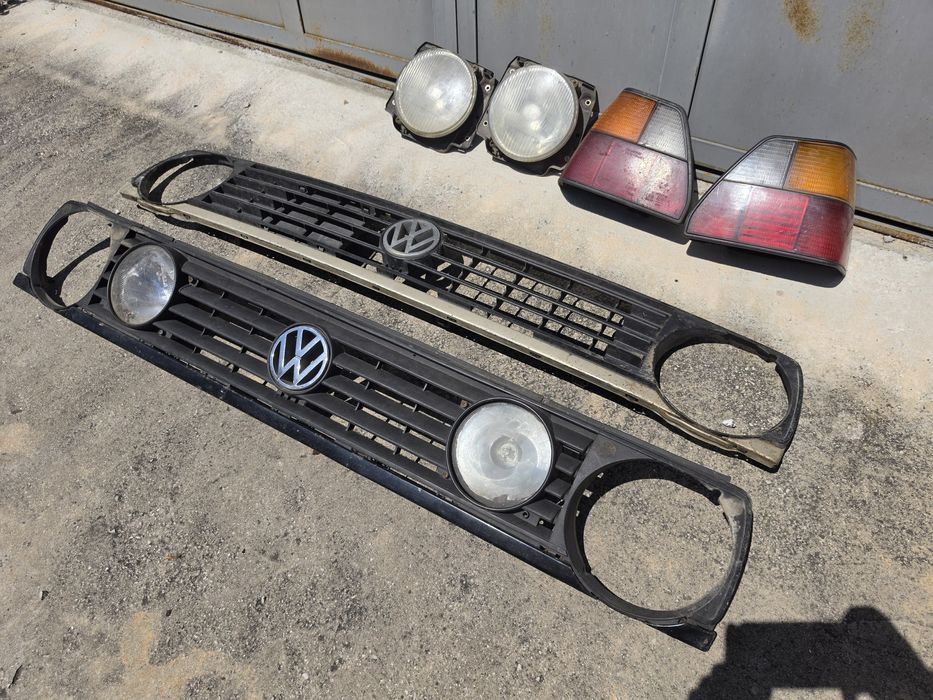 Решетка Фолксваген Голф 2 маска VW Golc Mk2  фар стоп