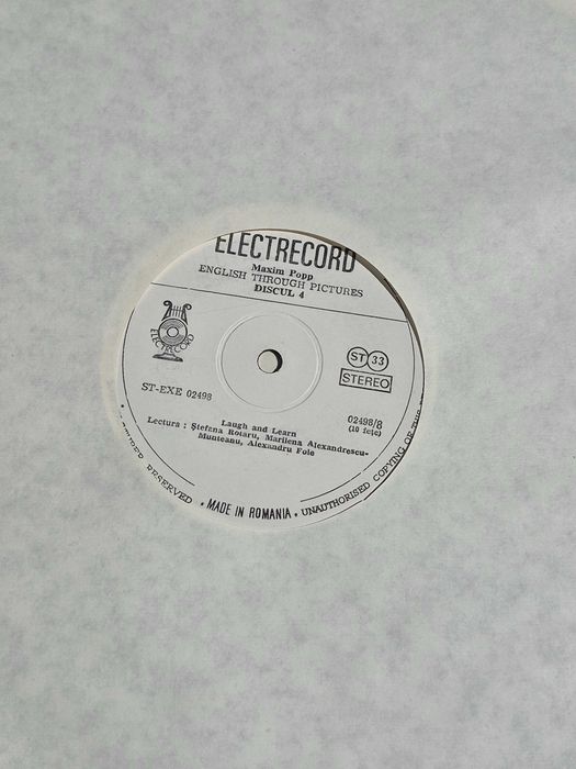 Colectie/Set 5 discuri vinil Electrecord Cursuri de limba Engleza Maxim Popp / 1984