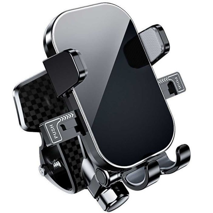 Suport auto universal pentru smartphone, Aplicabil pe bord, Negru