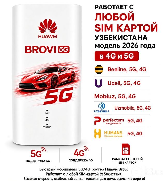 Huawei Brovi 5G (H153-381) — мощный стационарный 5G-роутер