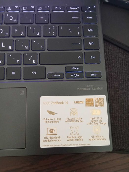 Като нов: Asus Zenbook14/UX425EA/i5 11thGen